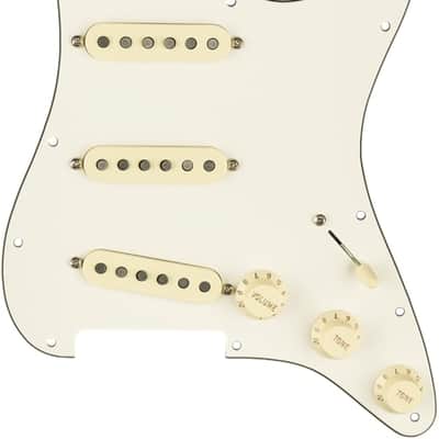 Genuine FENDER Pre-Wired TEXAS SPECIAL Loaded Strat 11-Hole PARCHMENT Pickguard
