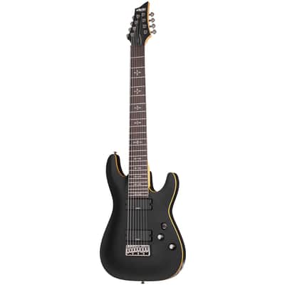 Demon 8 Aged Black Satin Schecter image 3