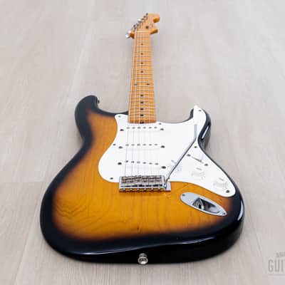2006 Fender DiMarzio Collection ‘54 Stratocaster ST54-120DMC Sunburst Lacquer, Near-Mint w/ Tweed Case, Japan MIJ image 11