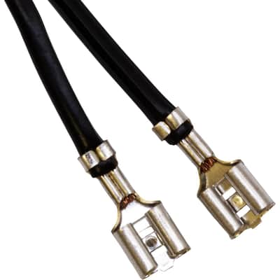 Combo Amp Speaker Cable - 1/4" to 2 Clip-on Spade Lugs image 3