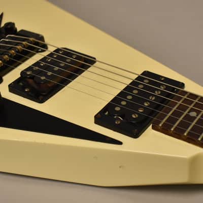 1984 Jackson RR1 Randy Rhoads Student Model Ivory White w/OHSC image 9