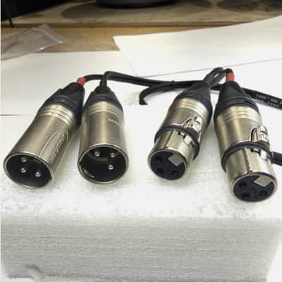 LASE 3 Ft Dual Mike Cable W/ NEUTRIK NC3MXX 3-Pin XLR Male to NC3FXXX Female image 4