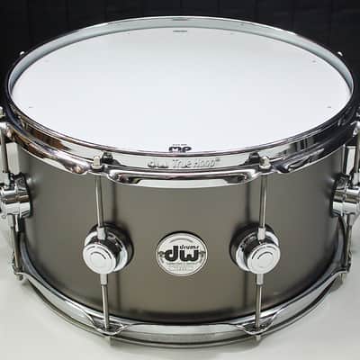 DW Collectors Satin Black Over Brass 7" x 13" Snare Drum w/ VIDEO! image 4