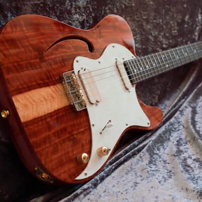 GB Liuteria Traditional Tele semi hollow kiaat image 13