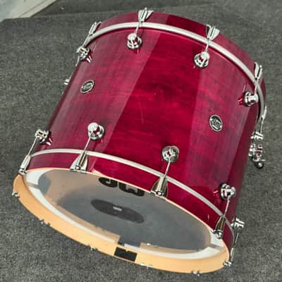 Used DW Performance 5pc Drum Set Cherry Stain - Very Good image 9