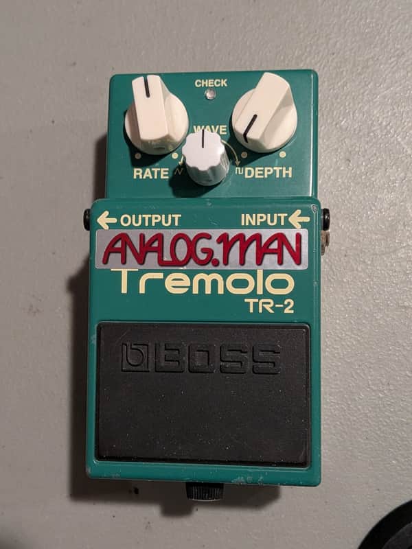 Analogman Boss TR-2 Tremolo with Mod 2010s - Green image 1