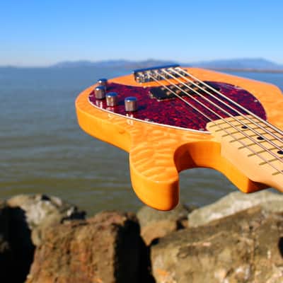 OLP Tony Levin Signature 5-String Bass  Flamed Natural image 6