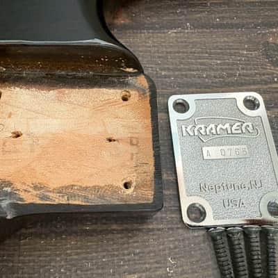 80s KRAMER JK1000 Body Alder Black 1H w/Plate Made in Japan image 2