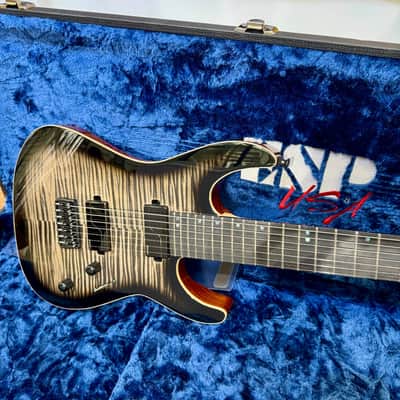 ESP USA Custom Shop M 7HT Baritone FM See Thru Black Sunburst, Fluence image 2