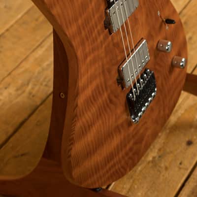Mayones Duvell Elite 6 - Ebony - Curly Redwood image 6