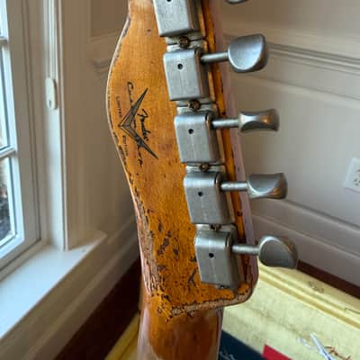 2025 Fender Custom Shop '57 Telecaster Super Heavy Relic LR25 Limited Edition - Aged Dirty White Blonde image 9