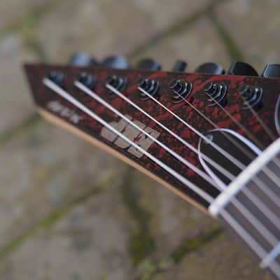 ESP USA M-7 HT Baritone - Blood Splatter image 11
