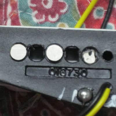 very near A+ (rarely used) genuine Fender Tex-Mex Stratocaster Bridge Single Coil Pickup, 7.4k full strength, White Cover (p/n # 50659000) +screws & rubber bushings, Alnico 5 magnets, staggered pole pieces, Polysol magnet wire, vinyl output wires image 21