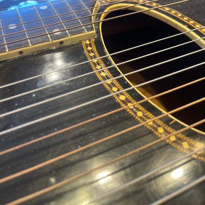 Gibson Style U Harp Guitar 1902 - 1927 - Ebony image 14
