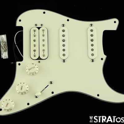 USED Fender American Standard Strat HSS LOADED PICKGUARD Aged White image 1