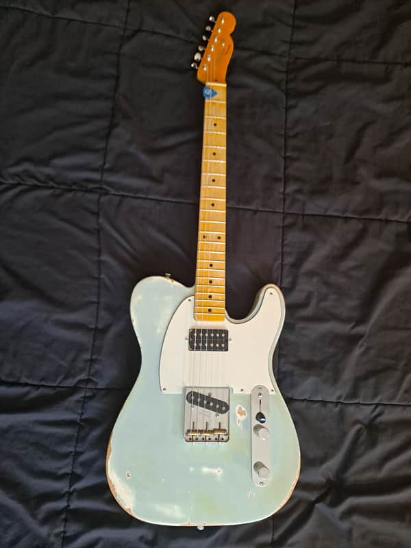 Custom Telecaster/Partscaster 2017 - Turquoise Blue - Relic Aged image 1