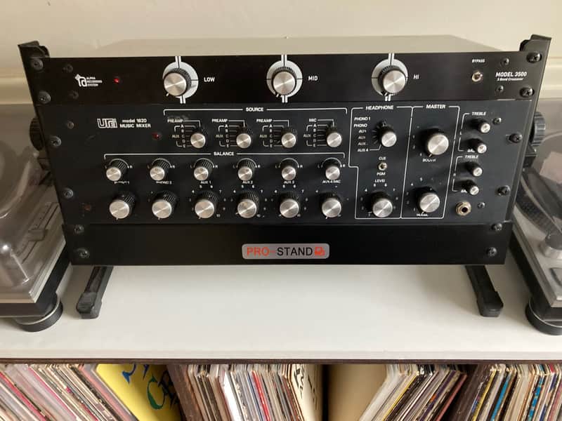 Urei 1620 Rotary Mixer w/ 3 Phono Cards, ARS Model 3500 3-Band ISO