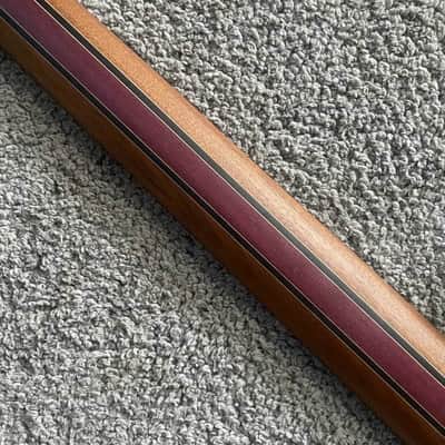 Blue Aluminum Guitar Body with Roasted Maple Wood Neck, Rosewood Fingerboard image 8