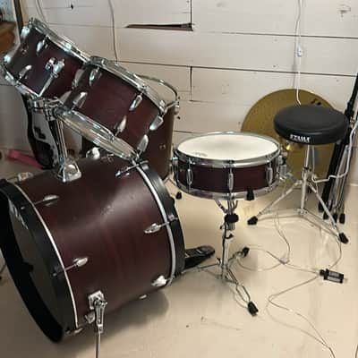 Tama IE50H6W-BWW Imperialstar 10/12/14/20/5x14" 5pc Drum Set with Meinl Hardware 2020 - Present - Burgundy Walnut Wrap image 2