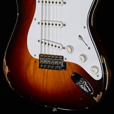 Fender Custom Shop Limited Edition 70th Anniversary Fat '54 Strat Relic/Closet Classic Hardware Chocolate 2-Color Sunburst (191) image 1