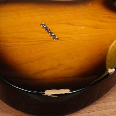 FENDER USA TELECASTER w/ BIGSBY! Tremolo Gold & Sunburst American Beauty 13415 image 11