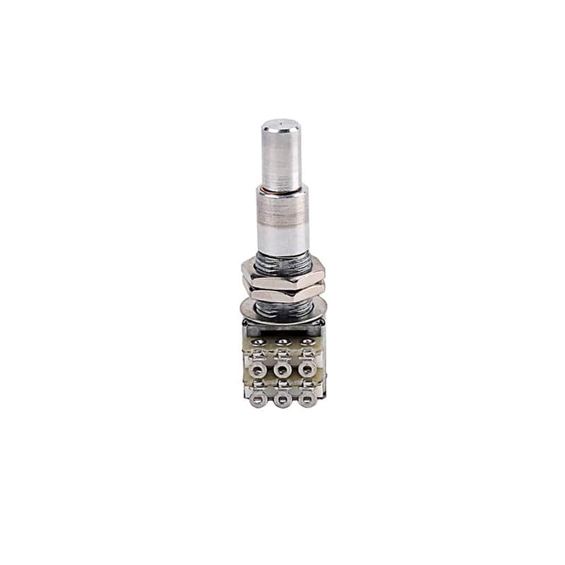 Guitar Bass Mini Dual Pots Stacked Concentric Potentiometer W/Center Detent B100K image 1