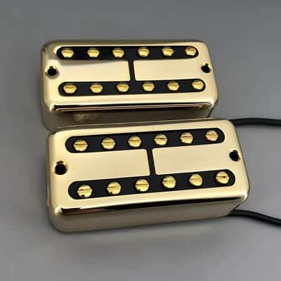 Gold Filtertron Guitar Neck and Bridge Humbucker Pickups Set image 5