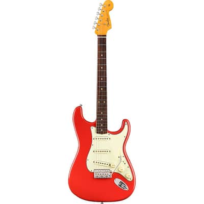 Fender American Vintage II 1961 Stratocaster Electric Guitar Regular Fiesta Red image 3