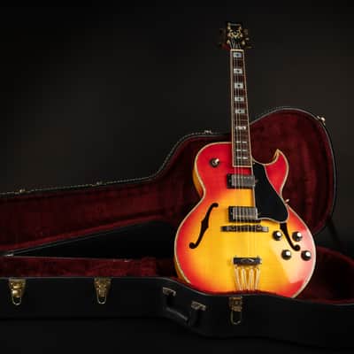 1975 Ibanez 2616-CS Artist - Cherry Sunburst | Vintage Japan Lawsuit Era Hollowbody Archtop Jazz Guitar Flame Maple PLEK 3.2kg | Case