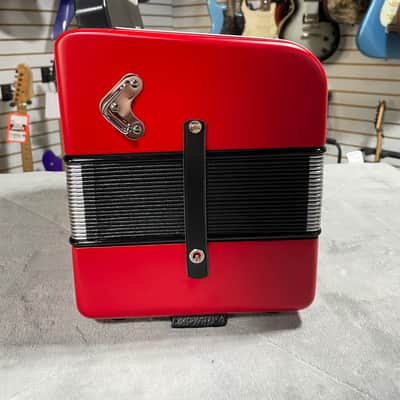 *OPEN BOX* Hohner Compadre Diatonic Accordion - Keys of G/C/F - Red image 3