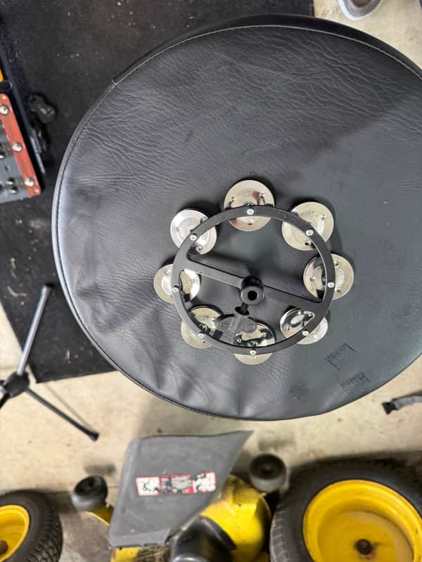 Meinl HTHH1-BK Headliner Hi-Hat Tambourine with Single Row Steel Jingles 2010s - Black image 1