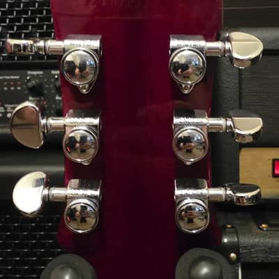 Epiphone Les Paul Custom Widow 2025 - Red Burst with hardware upgrades image 5