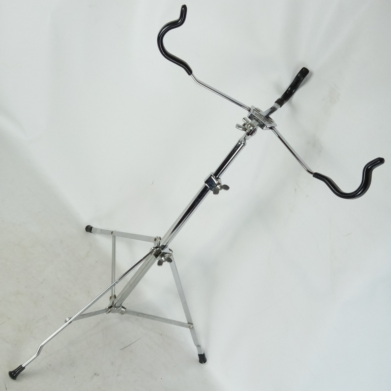 Ludwig Snare Drum Stand #1355 60s Atlas Single-Braced Chicago USA Vintage Chrome — main photograph