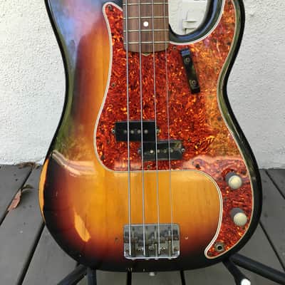 Fender Percision bass 1987 Sunburst 3 tone/Jon Sidel Collection image 5