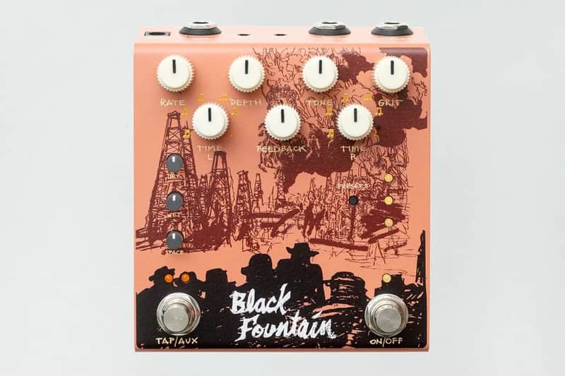 Old Blood Noise Endeavors - Black Fountain Stereo Delay Pedal - Terracotta image 1