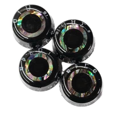 Black Abalone Speed Knobs LP Multicolor Blue Green Amber Pink Set of 4 B-Stock image 6