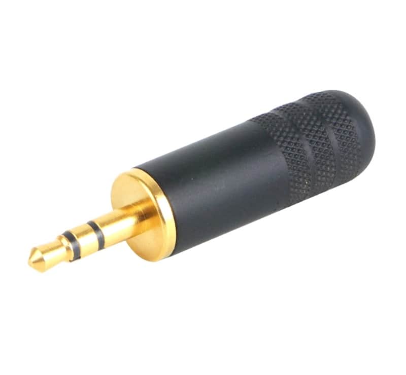 Switchcraft Type 35HDBAU 1/8" 3.5mm Stereo Plug with Black Body, Gold Plated image 1