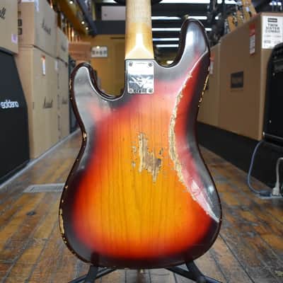 Fender Custom Shop 1958 P-Jazz Bass Heavy Relic Chocolate 3-Color Sunburst w/Tweed Case image 3