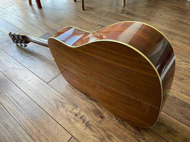 1980s Yamaha FG-350D Acoustic Dreadnought Guitar Natural Nippon