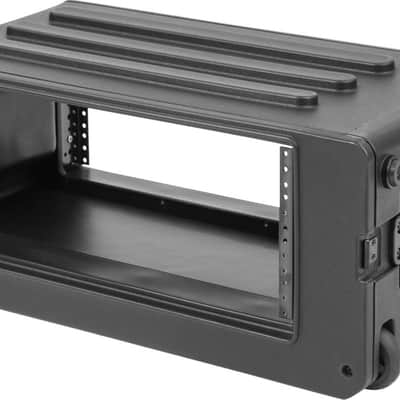 SKB 1SKB-R4SW 11.75" Deep Shallow Roto-Molded Rolling Audio Rack Case image 4