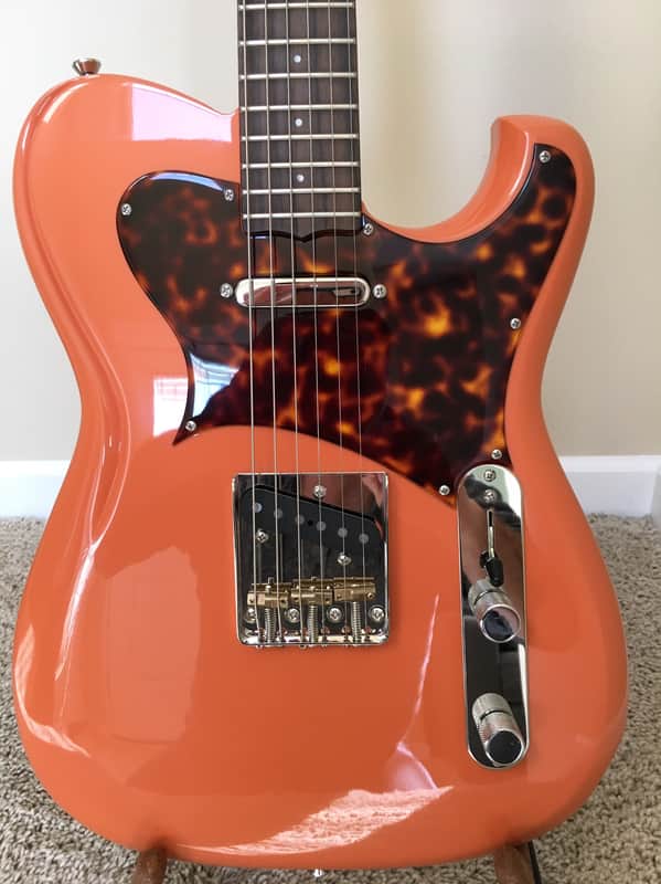 Scott Walker Jimson Telecaster Stlye Guitar Coral image 1