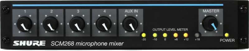 Shure SCM268 4-channel Microphone Mixer image 1