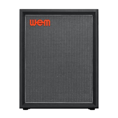 Hiwatt WEM Silver Starfinder 212V 300W 2x12 Vertical Cabinet - Black - Open Box image 2