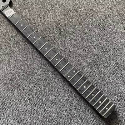 Harley Benton Black Left Handed 4 String Bass Maple Neck, Rosewood Fingerboard, Defected Truss Rod image 7