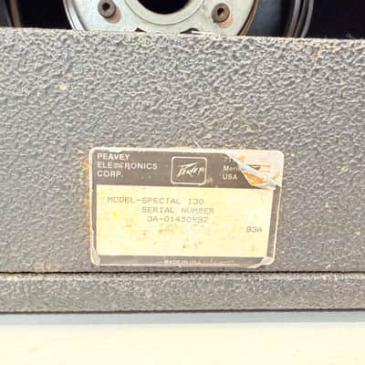 Peavey Special 130 Solo Series USA-Made 130-Watt Combo Amp – Legendary Loud Clean Headroom 1980's image 12