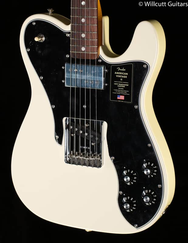 Fender American Vintage II 1977 Telecaster Custom Rosewood Fingerboard Olympic White (441) image 1