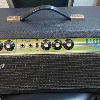 Fender Bassman "Drip Edge" 2-Channel 50-Watt Guitar Amp Head 1968 - 1969 - Silverface image 5