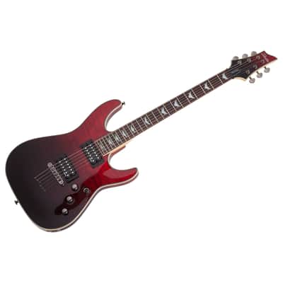Omen Extreme-6, Blood Burst - Black Red Fade Schecter image 1