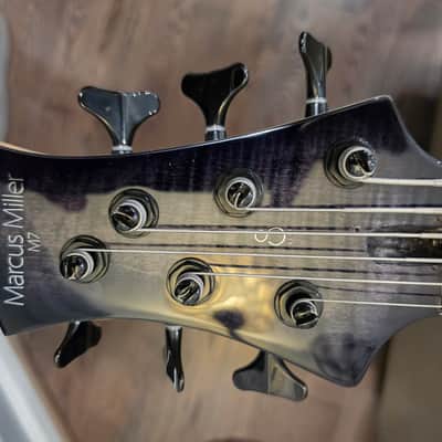 Sire Marcus Miller M7 LH lefty left Handed 6-String Electric Bass Guitar - Transparent Black image 6