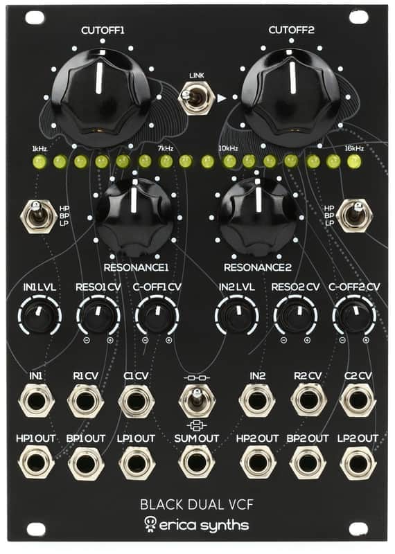 Erica Synths Black Dual VCF: Premium Filtering for Your Rack